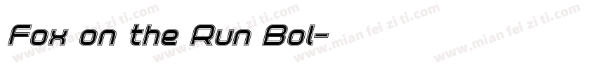 Fox on the Run Bol字体转换